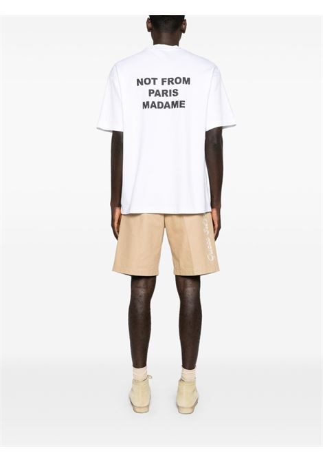 T-shirt le t-shirt slogan in bianco Drole de monsieur - uomo DROLE DE MONSIEUR | PERMTS203CO002OPW